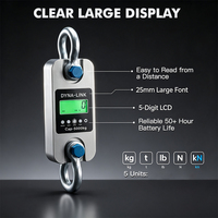 Dynamomètre sans fil GWD200 1t-200t, cellule de pesage de tension, connecteur de charge avec indicateur sans fil portable pour levage de grue