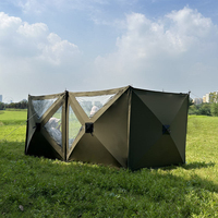Paravent pliable en tissu Oxford pour camping en plein air, clôture coupe-vent portable pour réchaud de camping, barbecue, pique-nique, cuisine en plein air
