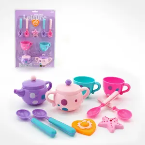 Kids Kitchen Toys Pretend Play Amused Leisure Afternoon Tea set