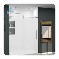 Panneaux muraux modernes pour cuisine et salle de bain en surface solide de marque Surface Solution, décoration personnalisée, panneaux muraux de douche et de télévision blancs et noirs