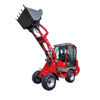 Minicargadora de Ruedas Eléctrica Articulada de 0.5T~1T para Jardín, Granja y Uso Agrícola, con Batería, en Venta