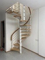 Blh-3 Livraison rapide, acier inoxydable durable, écologique, escalier extérieur en spirale pour appartement, villa, qualité supérieure, usage résidentiel
