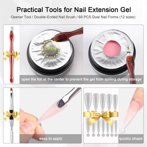 Nueva Fórmula de Gel Constructor de Uñas Rosa Nude, Sin Calor, Autonivelante, Fortalecedor, Sin TPO, para Uñas - Product Image 5