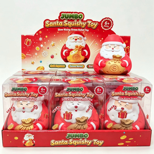 Elonna Christmas <b>Large</b> <b>Santa</b> Claus Squishy Toy TPR Soft Stress Relief Sensory Fidget Unisex for 14 Years & up - Product Image 5