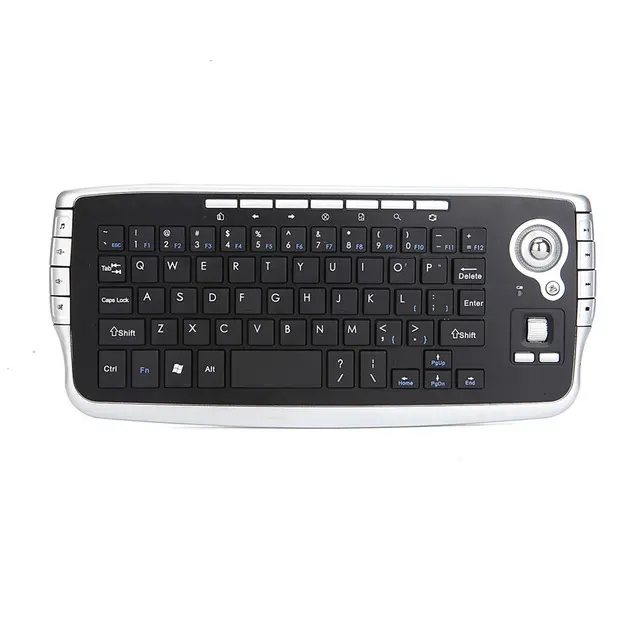 Decent Design Portable Trackball Keyboard for Laptop PC multi-function Trackball Air Mouse Mini 2.4G Wireless Keyboard