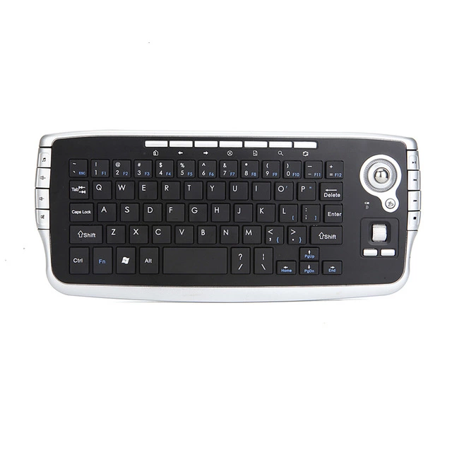 Decent Design Portable Trackball Keyboard for Laptop PC Multi-function Trackball Air Mouse Mini 2.4G Wireless Keyboard