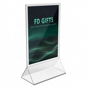 Acrylic <b>Table</b> Sign Counter Top Menu <b>Card</b> Display Sign Stand - Product Image 3