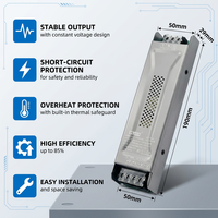 Alimentation électrique à tension constante LED ultra-mince 24V 200W 100-264V par CE et CB pour éclairage à bande LED avec protection multiple