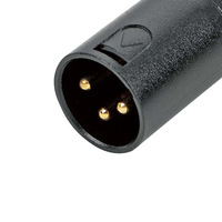 Connecteur XLR mâle 3 broches plaqué or LJQ2015JSH pour microphone, pièce de rechange pour broches de contact XLR
