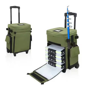 19 дюймов, оптовая продажа с логотипом под заказ, большая рыболовная Водонепроницаемая герметичная изолированная сумка-холодильник для рыболовной тележки - Product Image 4