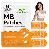 SOLOTREE OBM Patchs Corporels Personnalisés Équilibre Métabolique 30 Patchs (1 Mois) Extrait de Peau d'Orange et Thé Vert Concentration Vitalité OEM