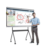 Tableau numérique intelligent tactile 4K LCD de 55, 65, 75, 85, 86, 98, 110 pouces pour l'enseignement scolaire