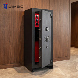 कस्टम बड़े बायोमेट्रिक घड़ी विंदर सुरक्षित 12 रोटर्स 3 दराज रेड इंटीरियर स्टील सुरक्षा वॉल्ट - Product Image 1