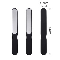 Lime à ongles professionnelle à manche incurvé en plastique, durable, antidérapante, pour un lissage optimal, outil de manucure, logo personnalisable
