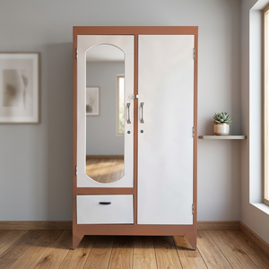 Armoire en métal autoportante de 1,6 m, design moderne et simple, fonction pliable, pour la maison et l'appartement, meubles de chambre à coucher - Product Image 3