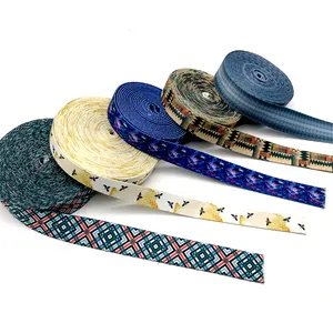 Schlussverkauf professionelle Sublimation individuelles buntes Muster bedrucktes Polyesterband für Hundehalsband