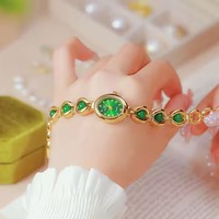 Montres de luxe pour femmes, bracelet en perles de haute qualité, montre en or pour femmes, cadeau