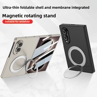 Étui de téléphone magnétique mat pour Samsung Galaxy Z Fold8 avec protection d'écran intégrée, béquille rotative à 360 degrés, coque antichoc