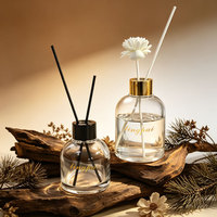 Bouteilles de diffusion vides personnalisées en gros de 100 ml, 150 ml, 200 ml avec bâtonnets diffuseurs pour la décoration intérieure