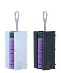 4 styles, 16 packs, coque de batterie externe DIY 18650, prend en charge la charge sans fil PD, indicateur LED, sans batterie intégrée - Product Image 5