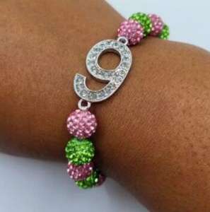 Sisterhood gelang berkilau berlian imitasi hijau merah muda untuk wanita tali manik-manik mutiara hadiah keagamaan untuk pria dan wanita - Product Image 4