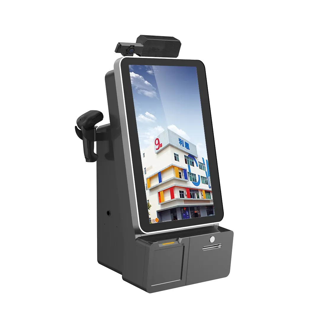 ODM OEM kartı ödeme RFID dokunmatik otomatik kasiyer hizmeti öz ödeme Kiosk makinesi