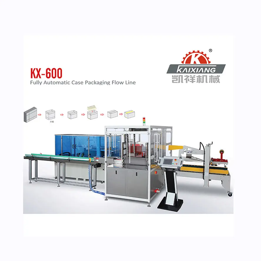 KXZ-600 case packing machine high standard automatic box packing machine