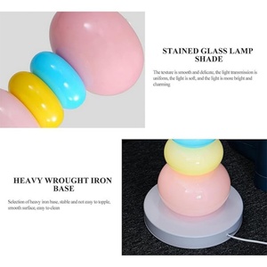 Lámpara de Pie de Cristal con Forma de Calabaza para Sala de Estar o Dormitorio, Lámpara de Ambiente - Product Image 2