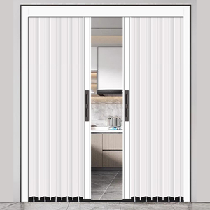 <span class=keywords><strong>Porte</strong></span> coulissante <span class=keywords><strong>pliante</strong></span> en alliage d'aluminium en forme de V, design anti-effraction, pour application en cour - Product Image 1