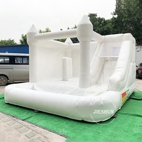 Château gonflable blanc, combo château gonflable, maison gonflable, à vendre, livraison gratuite