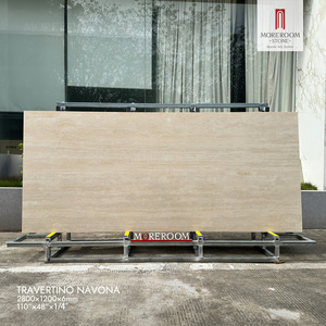 Lastre di Travertino in Pietra Sinterizzata 1200x2800mm, Finitura Opaca, Pavimentazione in Pietra Naturale per Design Moderno Interno ed Esterno - Product Image 2