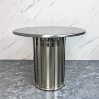 Ensemble de table de barbecue au gaz butane carré en acier inoxydable pour restaurant coréen, hôtel et restauration, écologique et durable