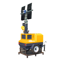 Tour d'éclairage minier mobile certifié EPA avec générateur diesel Source de lumière LED blanche Alimentation solaire et CC