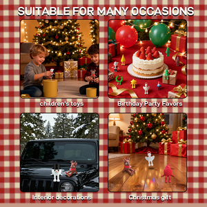 Set di Calendario dell'Avvento Natalizio Stampato in 3D, Figurine Mini Articolate, Ornamenti Appesi, Regalo per le Festività - Product Image 6