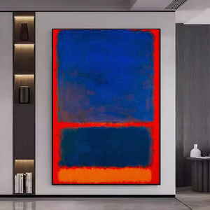 Dipinto a Olio <span class=keywords><strong>di</strong></span> Alta Gamma in Stile Art Déco, Cornice Nera Dipinta a Mano, per Soggiorno, Ingresso o Sopra il Divano - Product Image 3