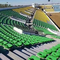 Sièges de stade en plastique durable, sièges de tribune, sièges pour spectateurs pour les sites sportifs et les événements en plein air