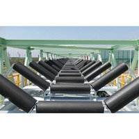 Pièces de rouleaux porte-chargeurs à gorge en acier de haute qualité, personnalisées, pour convoyeurs à bande, avec support de gorge à 35 degrés