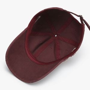 Casquette de baseball 6 panneaux unisexe en coton délavé et vieilli avec broderie de lettres, ajustable, pour le printemps et l'été, style streetwear - Product Image 5
