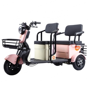 8-Inch Double-Row <b>Passenger</b> Electric Tricycle with 60V Lead-Acid Battery Open Body Type Motorized Driving Tricycle - Product Image 1