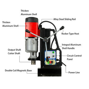 Trapano Magnetico Elettrico Portatile da 49MM, Grado Industriale, Personalizzabile OEM, Macchina per Foratura con <span class=keywords><strong>Base</strong></span> Magnetica - Product Image 2