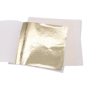 13*13.5Cm Licht Goud Voorverpakt Kleurrijke Taiwan Goud Folie Voor Meubels Vergulden Souvenir Decor Legering Bladgoud - Product Image 1