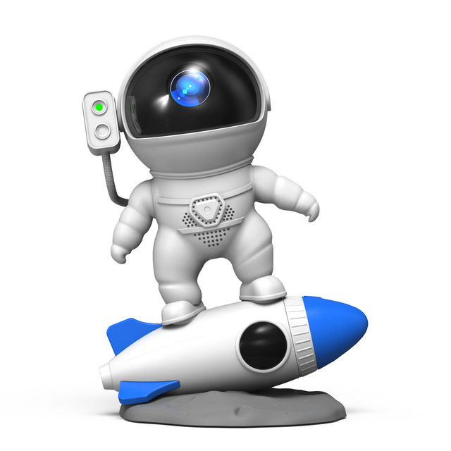 App-Controlled White Noise RGB Nebula Starry Projection Lamp for Speaker for Smart Home Rocket for Astronaut Atmosphere Light