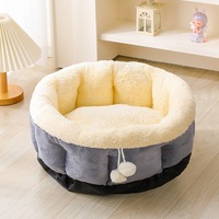 Lit pour chat de luxe moderne 2026 en promotion avec housse amovible et lavable, lit lounge rond, idéal pour l'intérieur