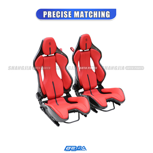 เบาะนั่งรถแข่ง Scuderia แบบปรับแต่งได้ พร้อมโลโก้  ปรับเอนได้ หุ้มหนัง คาร์บอนไฟเบอร์ สำหรับ SF90 458 488 812 296GTB - Product Image 3