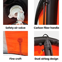Planche de surf hydrofoil GY KW06 OEM en nylon 4m/5m/6m résistante aux déchirures pour Wingfoil et SUP polyvalente avec pompe manuelle – Noir