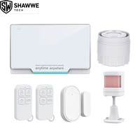 Sistema de Seguridad Inteligente para el Hogar Tuya con Sensor de Movimiento PIR, Diseño Portátil, Compatible con Alexa e IFTTT, Alarma con Bocina, Material Plástico