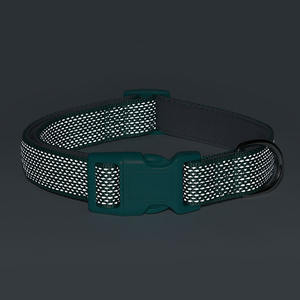 반사 솔리드 나일론 개 목걸이 및 가죽 끈 세트 야외 분실 방지 친환경 애완 동물 목걸이 도매 - Product Image 4