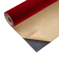 Film en tissu floqué auto-adhésif de haute qualité, rouleau de velours décoratif pour boîte à bijoux, emballage cadeau, bricolage