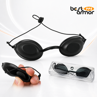 Lunettes de protection pour patients en esthétique avec monture en silicone et verres résistants aux produits chimiques pour les traitements au laser IPL et les lits de bronzage