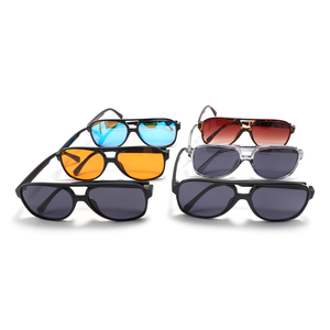 CONCHEN 2026 Ultimi <span class=keywords><strong>Occhiali</strong></span> <span class=keywords><strong>da</strong></span> <span class=keywords><strong>Sole</strong></span> alla Moda Vintage con Montatura Sottile in Plastica Unisex Doppio Ponte Personalizzabili con Logo Stampato - Product Image 3